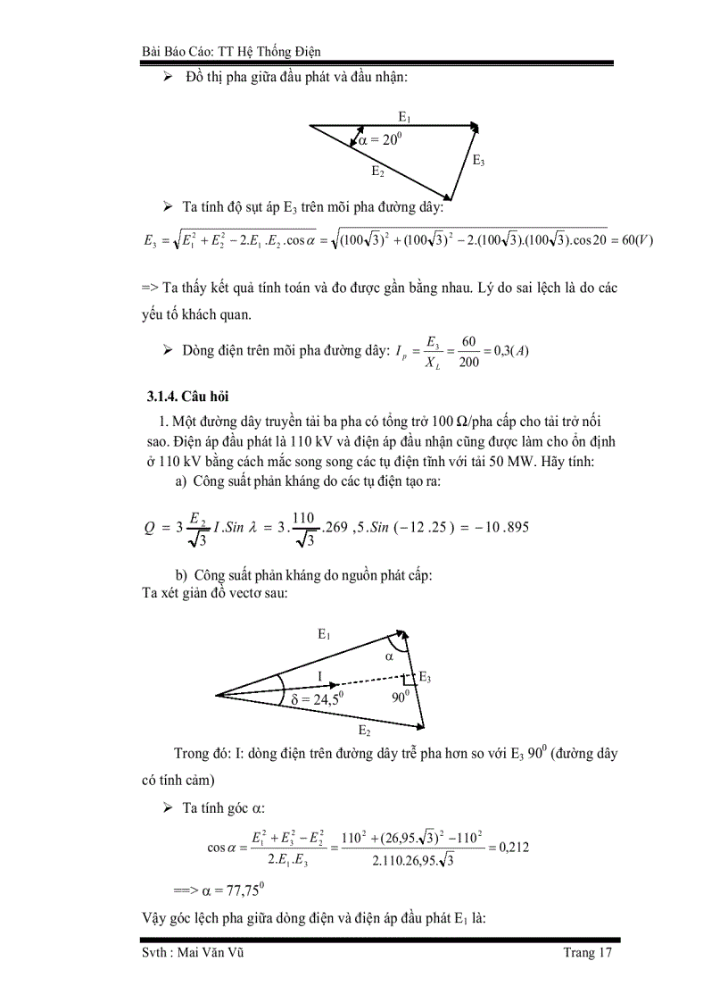 image for page Bài báo cáo Thực tập hệ thống điện