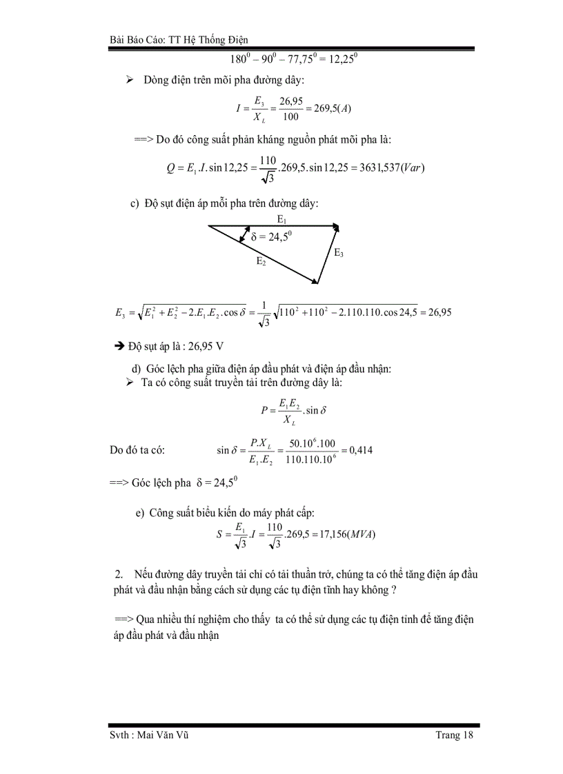 image for page Bài báo cáo Thực tập hệ thống điện