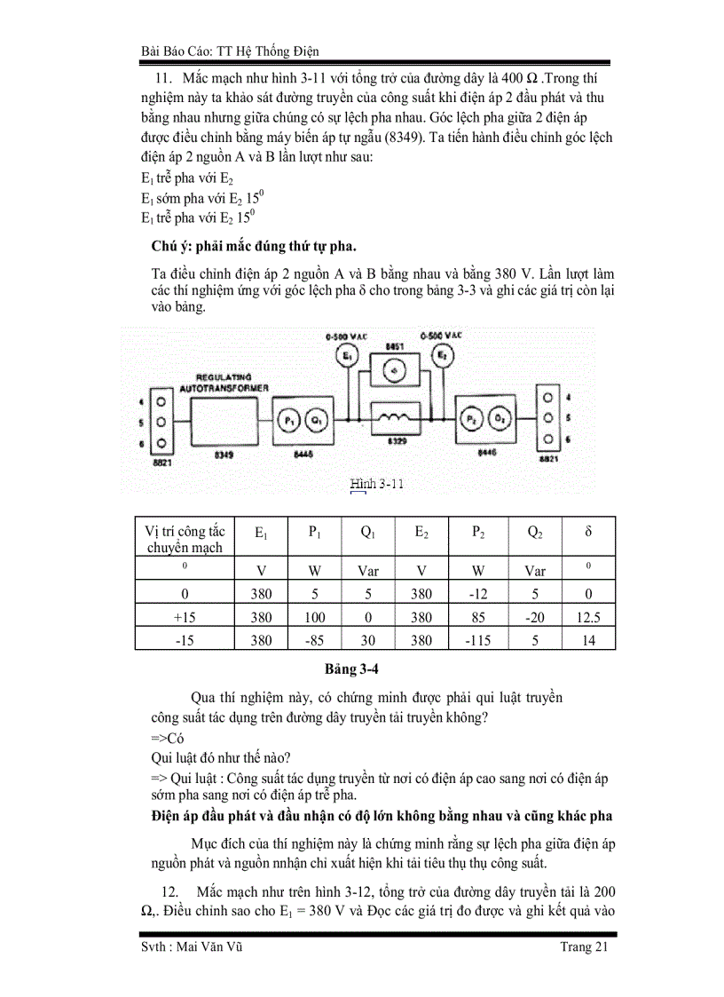 image for page Bài báo cáo Thực tập hệ thống điện