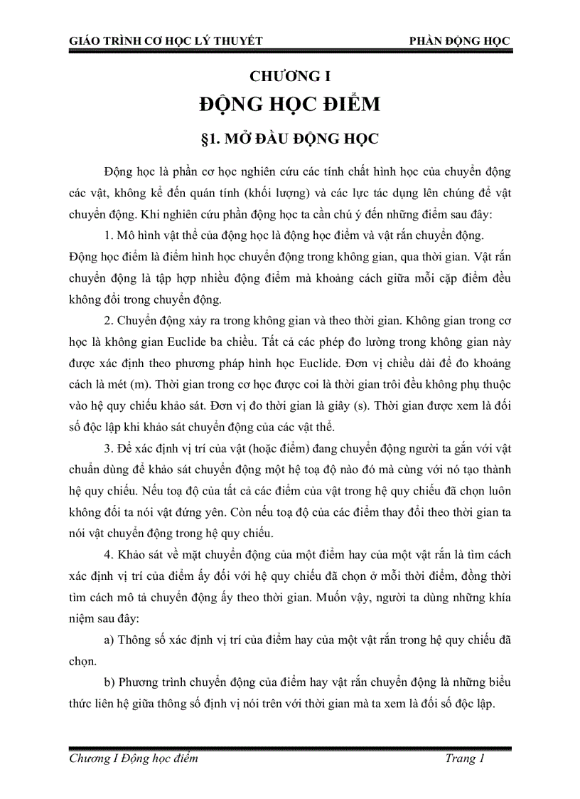 image for page 3 bộ giáo trình Cơ học lý thuyết