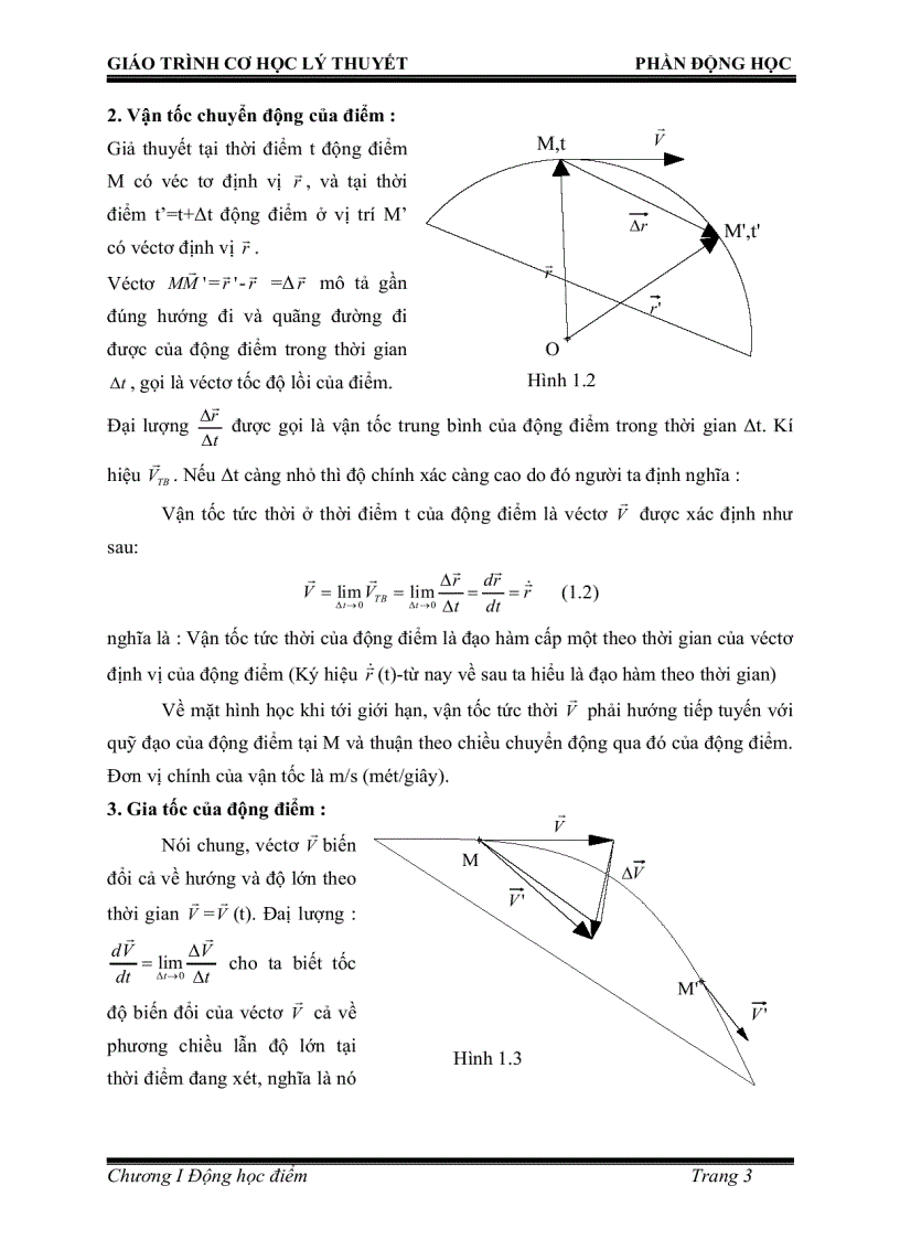 image for page 3 bộ giáo trình Cơ học lý thuyết