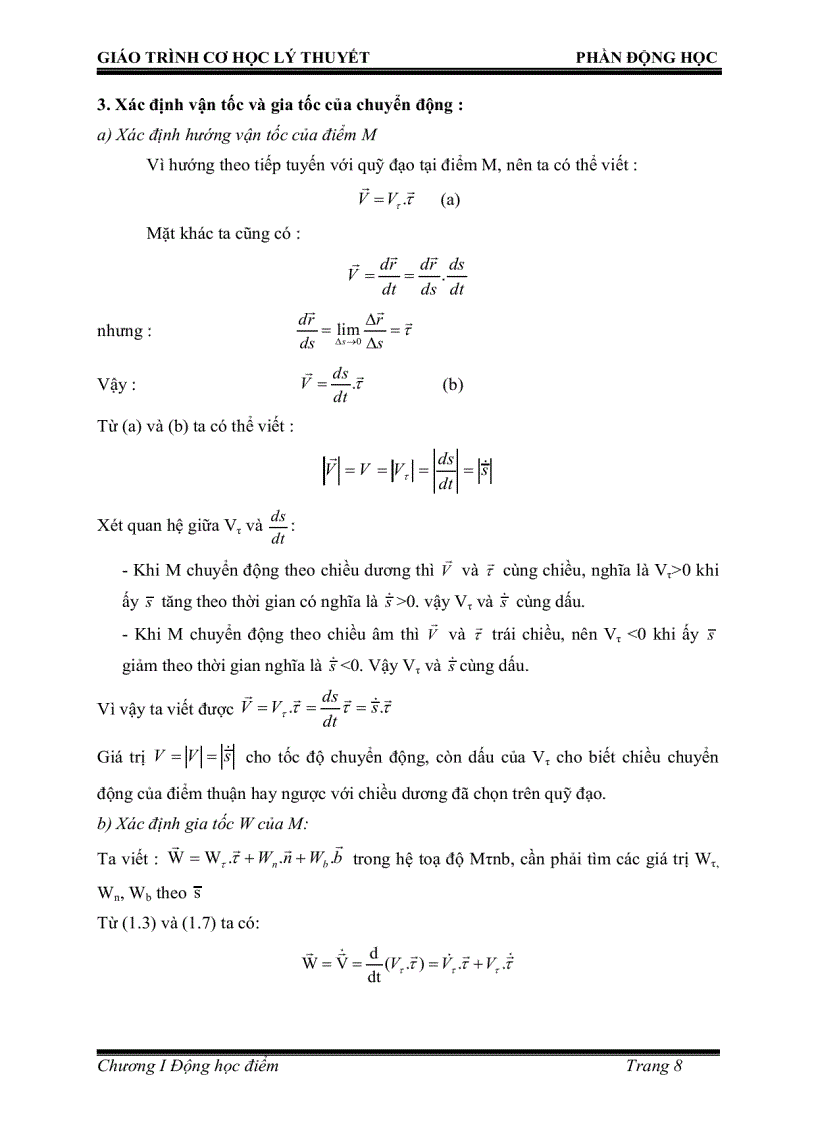 image for page 3 bộ giáo trình Cơ học lý thuyết