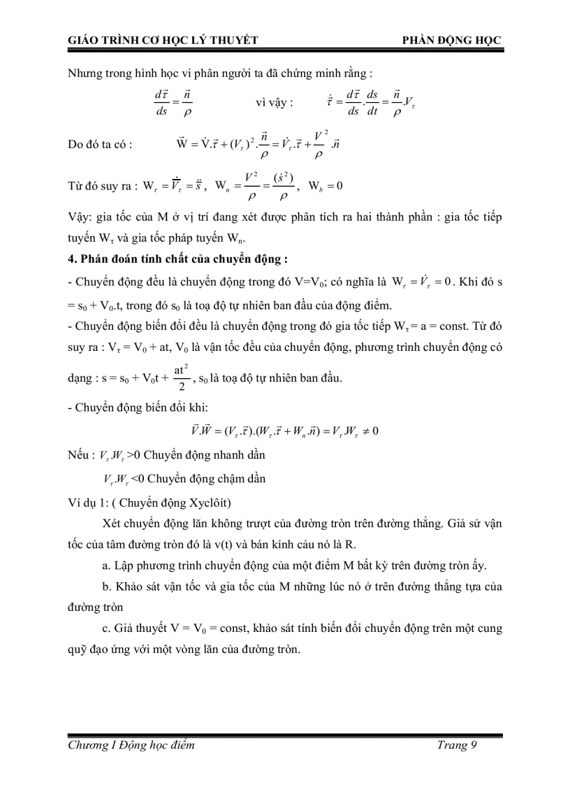 image for page 3 bộ giáo trình Cơ học lý thuyết