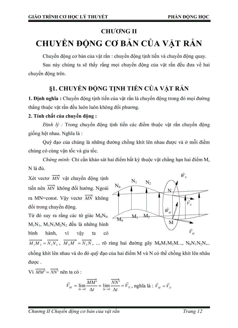 image for page 3 bộ giáo trình Cơ học lý thuyết