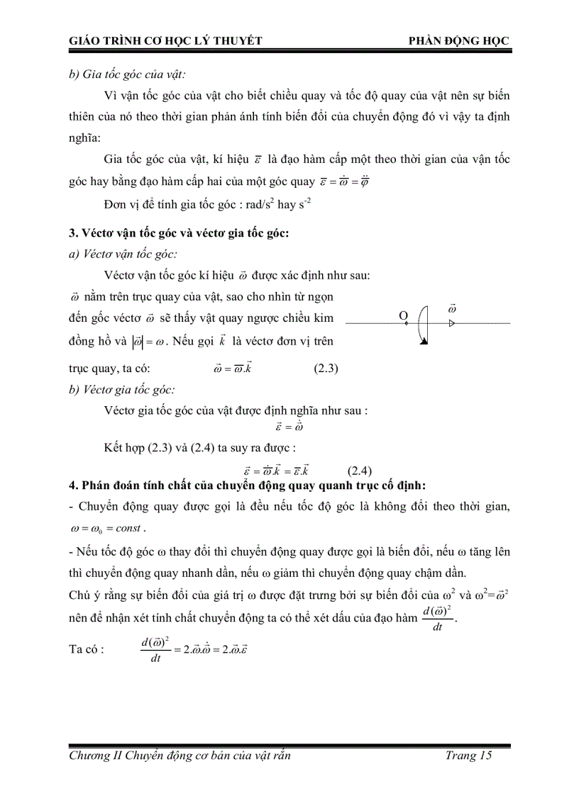 image for page 3 bộ giáo trình Cơ học lý thuyết