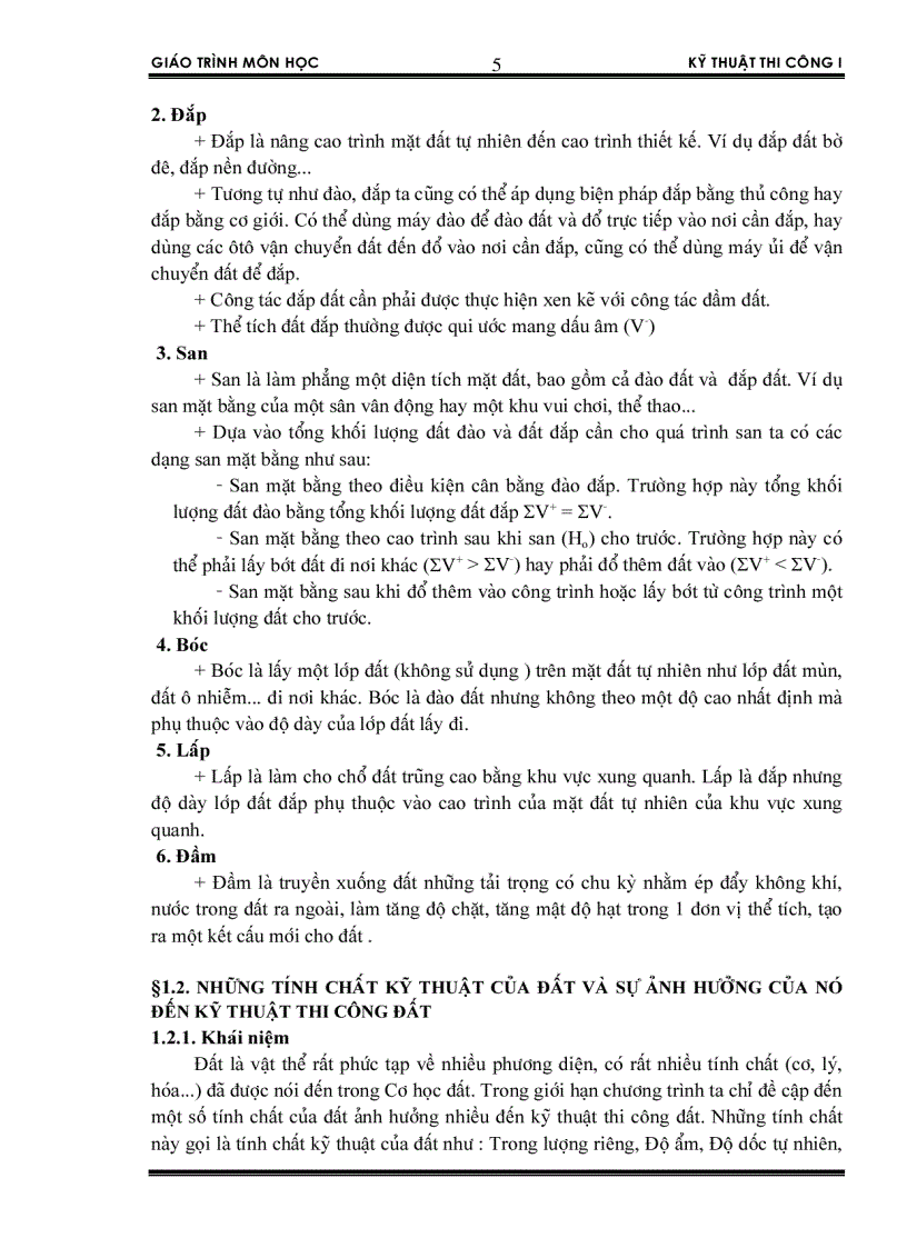 image for page Giáo trình môn kĩ thuật thi công 1 của lê khánh toàn