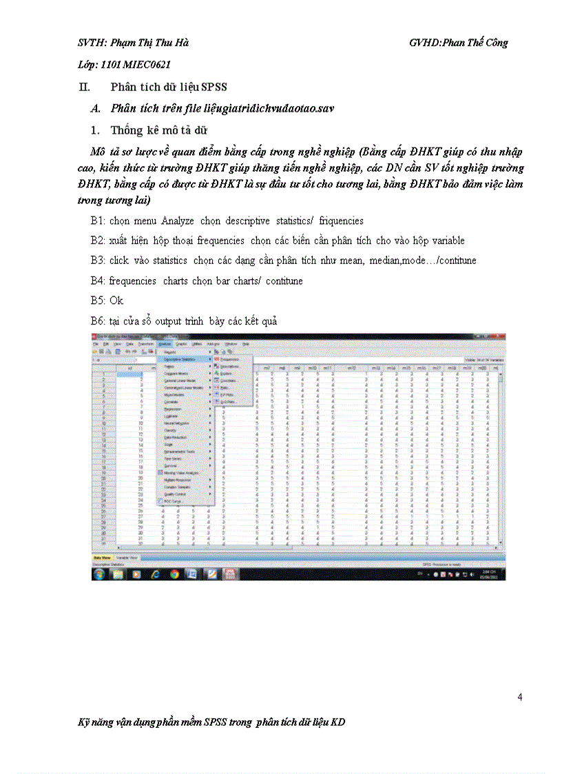 image for page Phân tích ước lượng và dự báo trên file giatridichvudaotao sav và employeedata sav