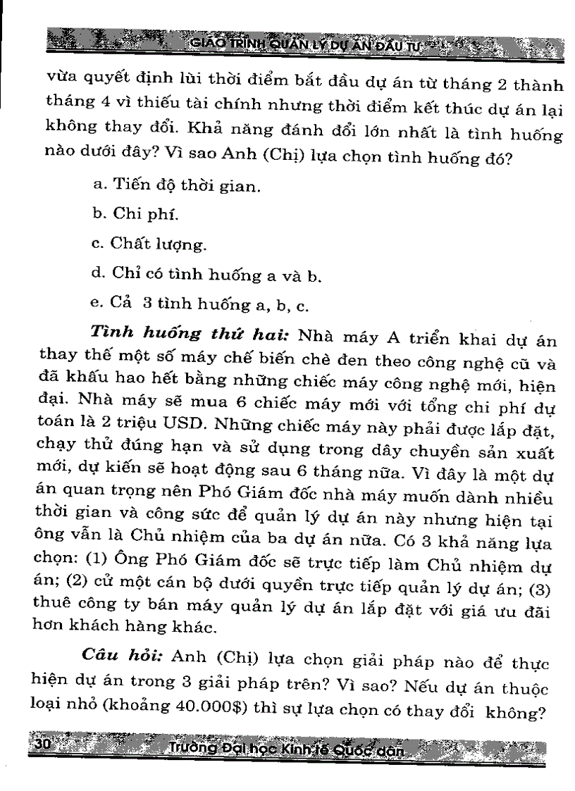 image for page Giáo trình quản lý dự án đầu tư
