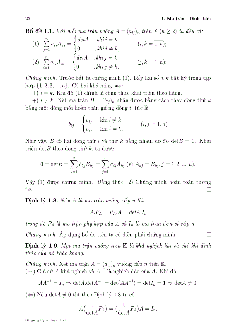 image for page Đại số tuyến tính