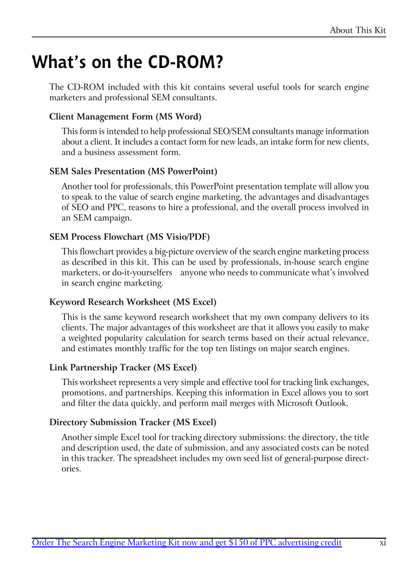 image for page The Search Engine Marketing Kit