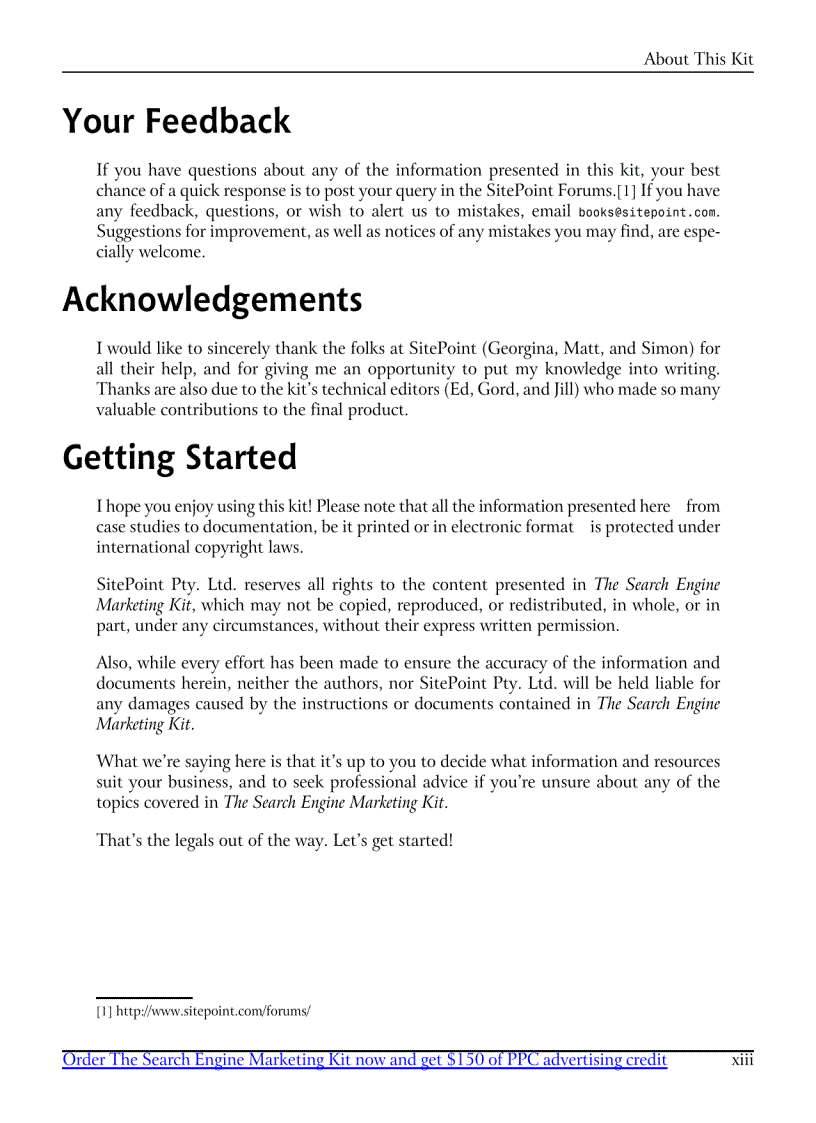 image for page The Search Engine Marketing Kit