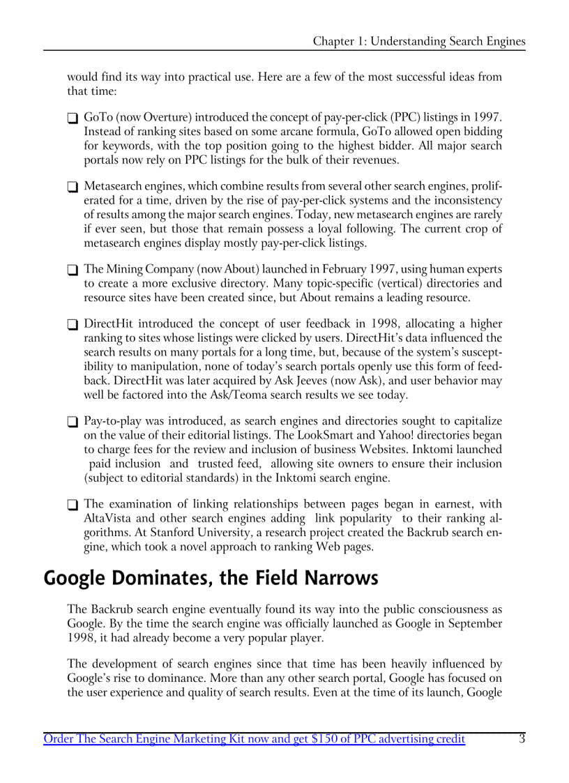 image for page The Search Engine Marketing Kit