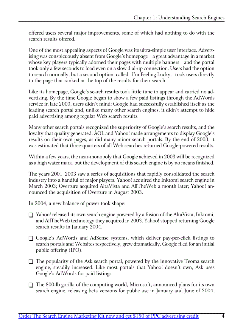 image for page The Search Engine Marketing Kit