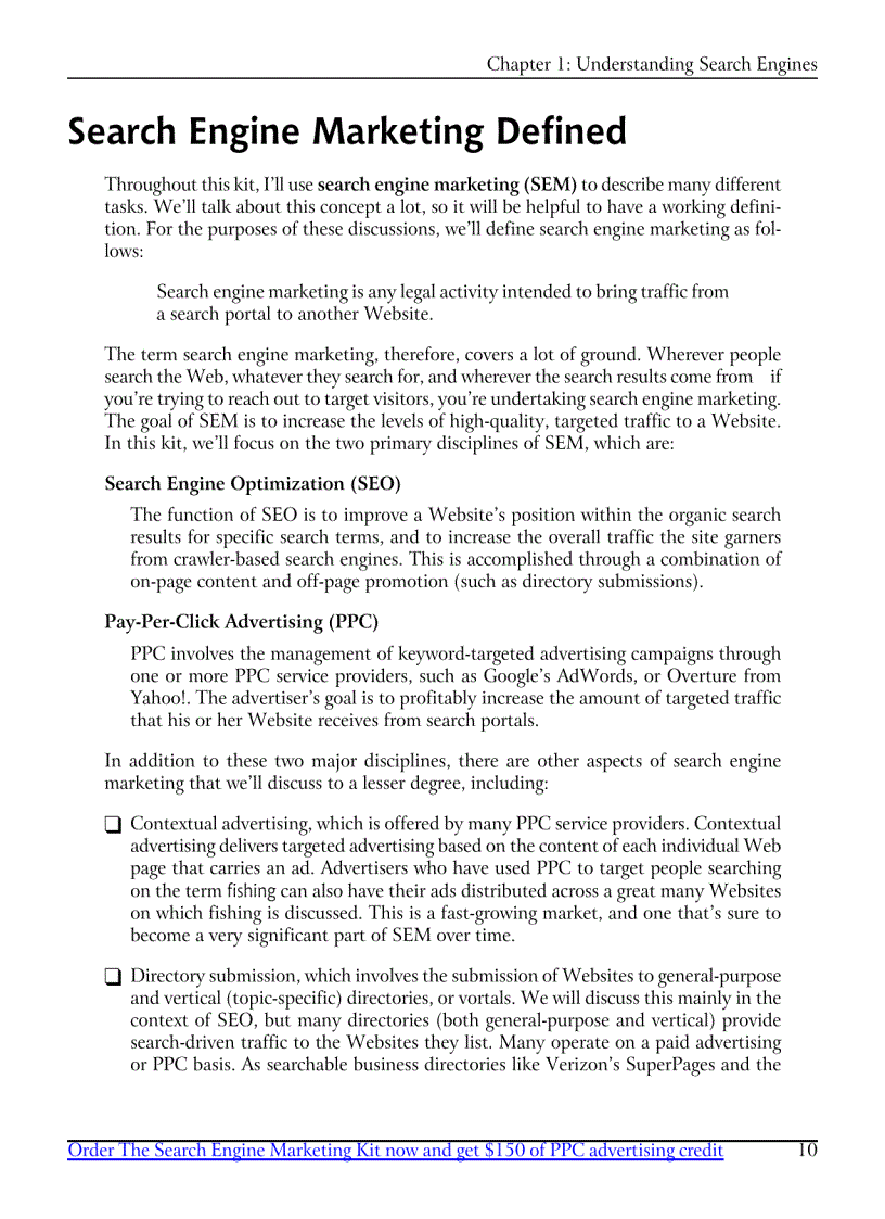 image for page The Search Engine Marketing Kit