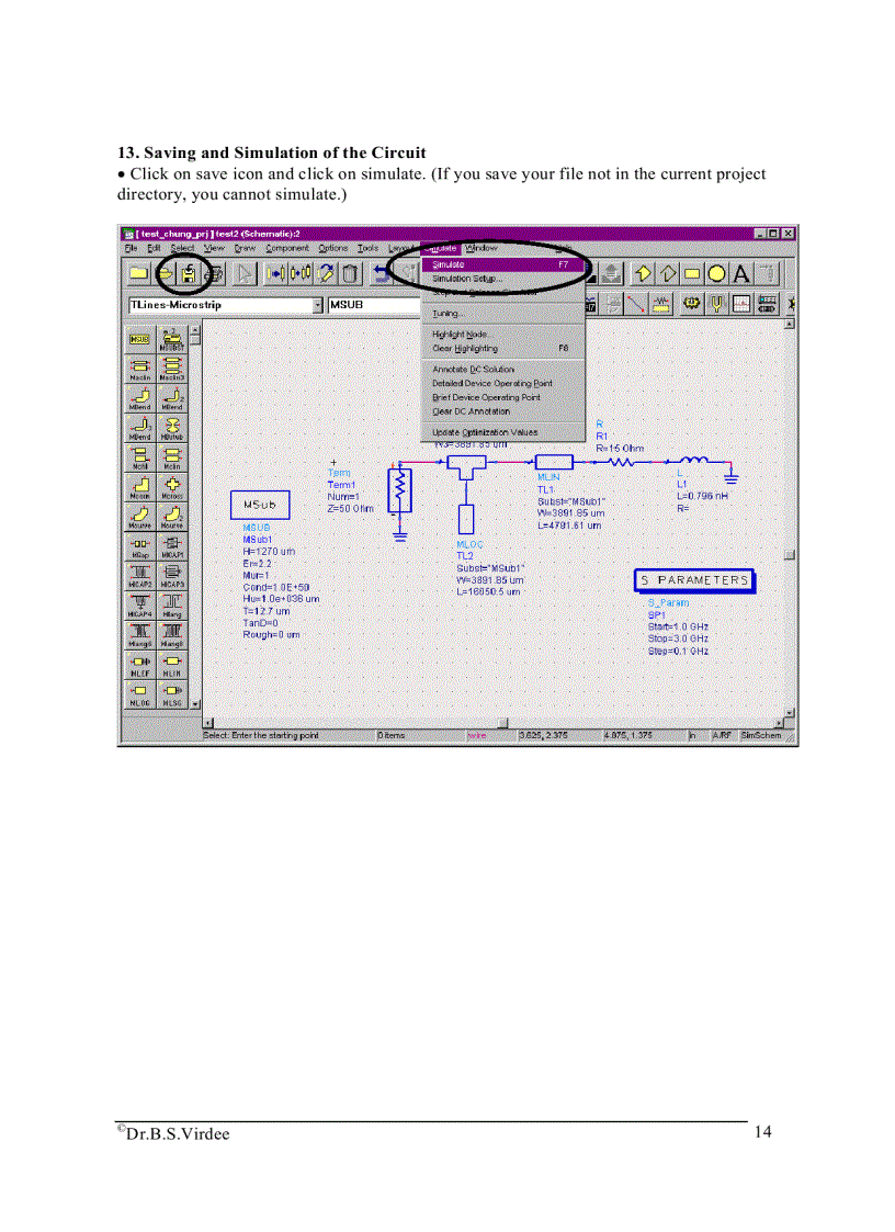 image for page Tutorial for Novices to Agilent s Advanced Design System ADS