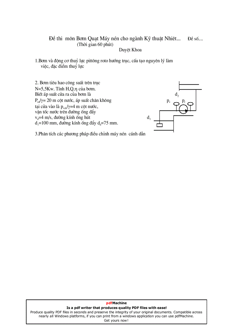 image for page Đề thi bơm quạt máy nén