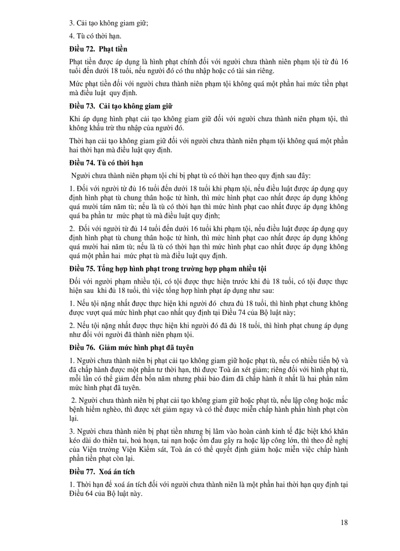 image for page Toàn văn Bộ luật Hình sự Đã được chỉnh sửa bổ sung bởi Luật số 37 2009 QH10 và các văn bản hướng dẫn liên quan