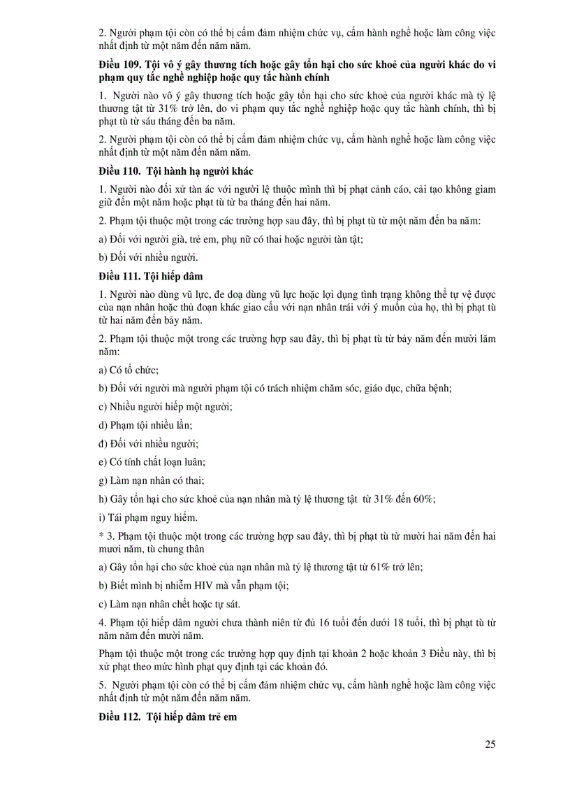 image for page Toàn văn Bộ luật Hình sự Đã được chỉnh sửa bổ sung bởi Luật số 37 2009 QH10 và các văn bản hướng dẫn liên quan