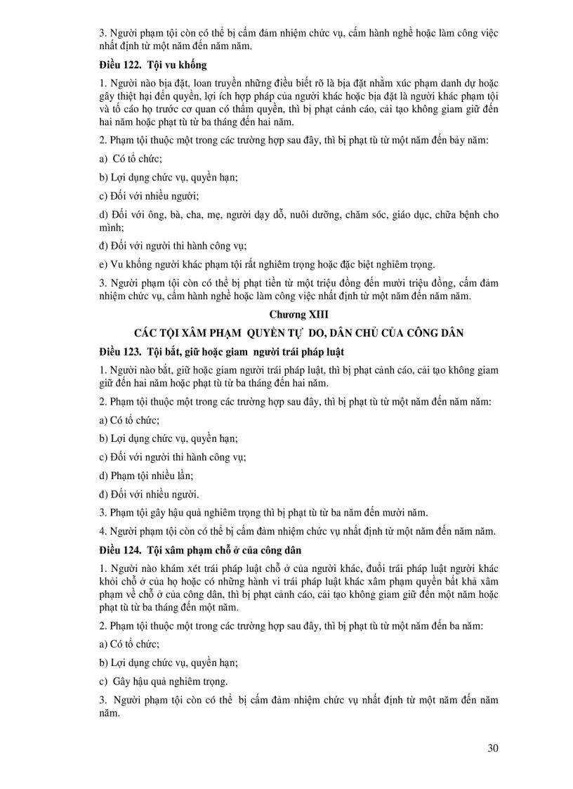 image for page Toàn văn Bộ luật Hình sự Đã được chỉnh sửa bổ sung bởi Luật số 37 2009 QH10 và các văn bản hướng dẫn liên quan