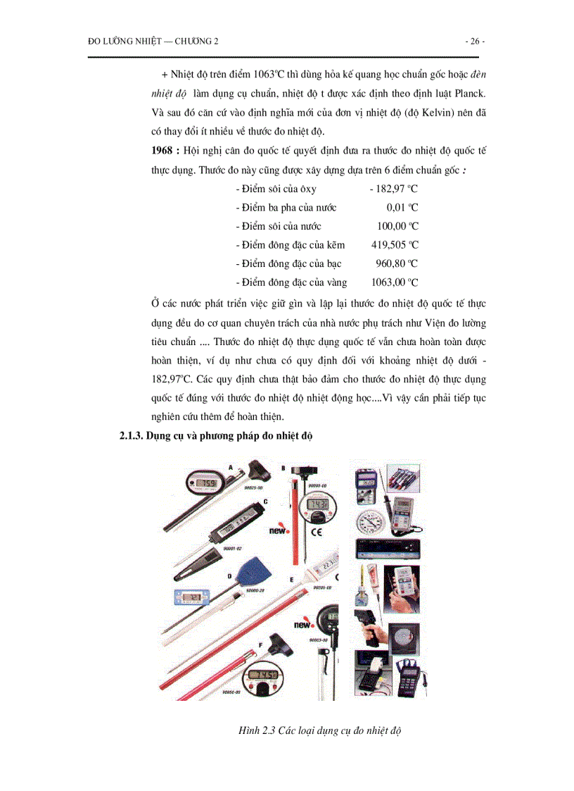 image for page Đo lường nhiệt Giáo trình Slide Đề thi tham khảo GSTS Hoàng Dương Hùng 1