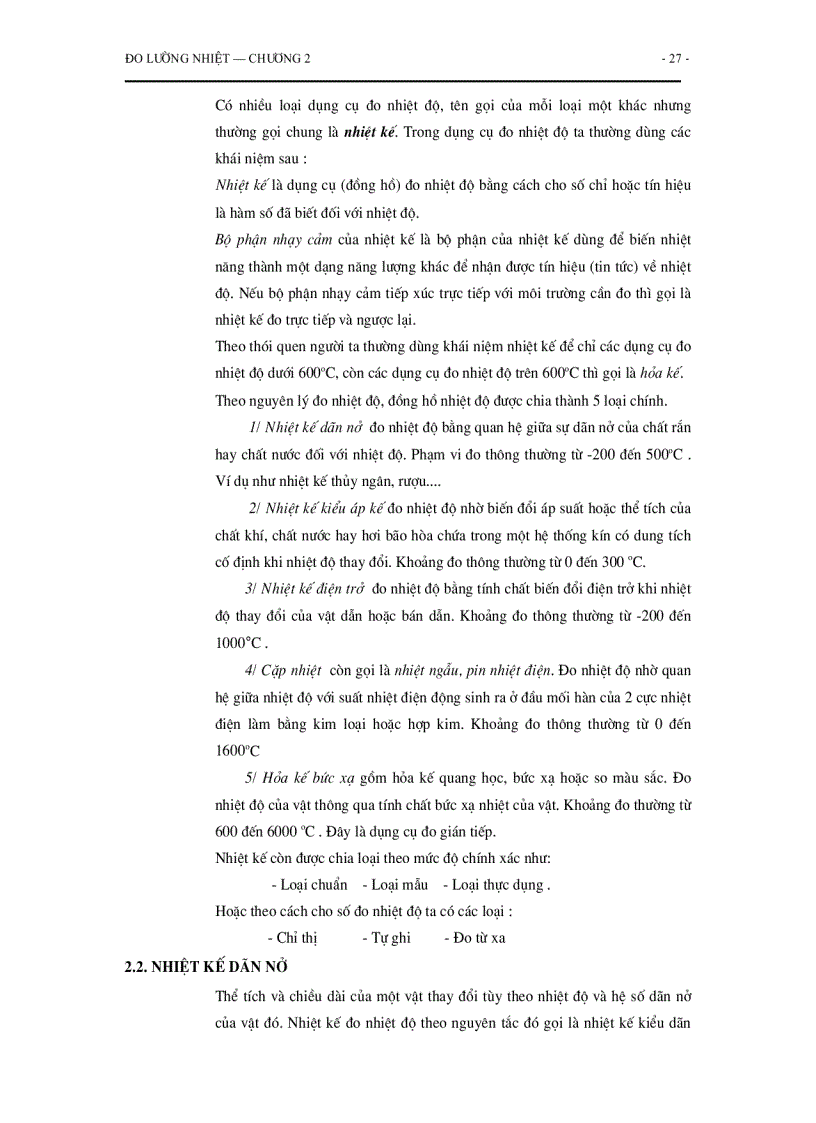 image for page Đo lường nhiệt Giáo trình Slide Đề thi tham khảo GSTS Hoàng Dương Hùng 1