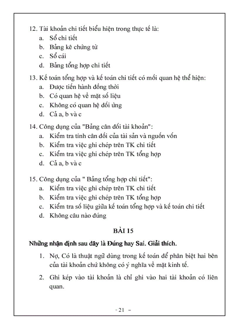image for page Bài tập nguyên lý kế toán 2