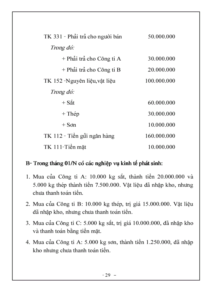 image for page Bài tập nguyên lý kế toán 2