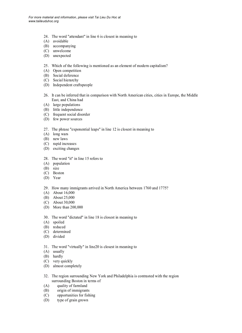image for page Đề thi TOEFL năm 1999