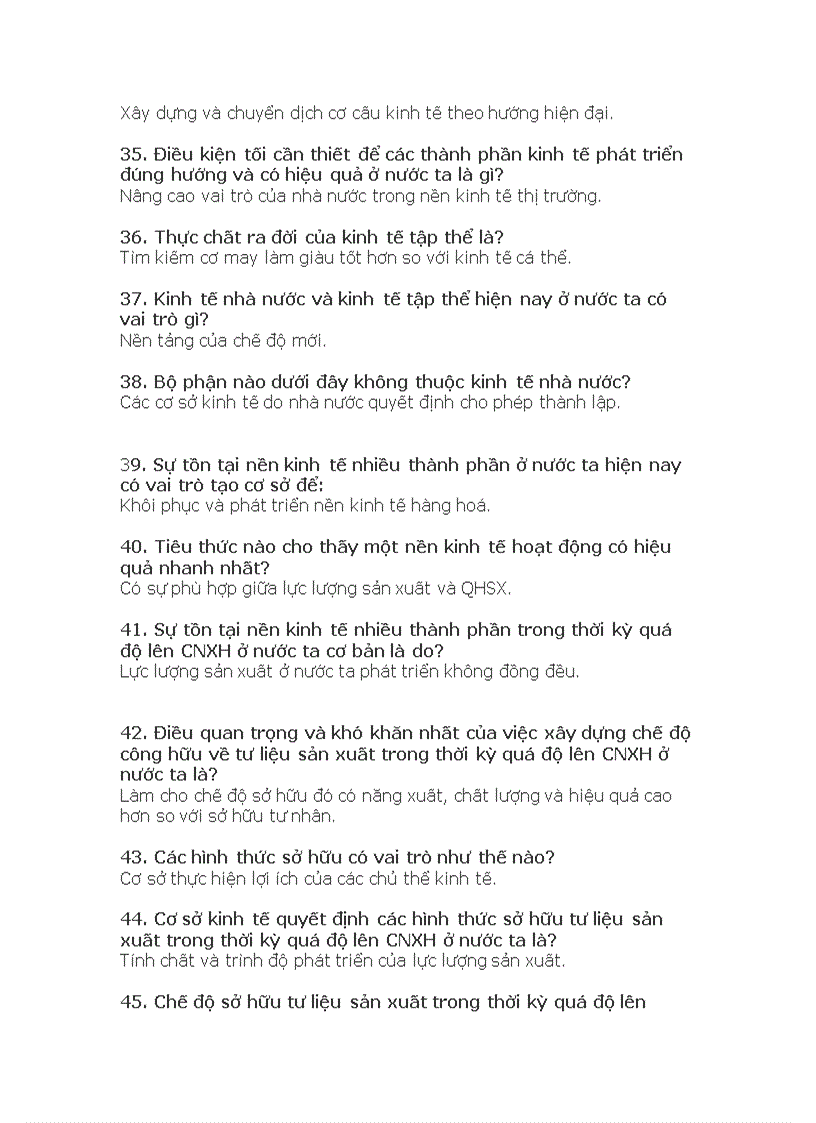 image for page Câu hỏi ôn tập trắc nghiệm kinh tế chính trị