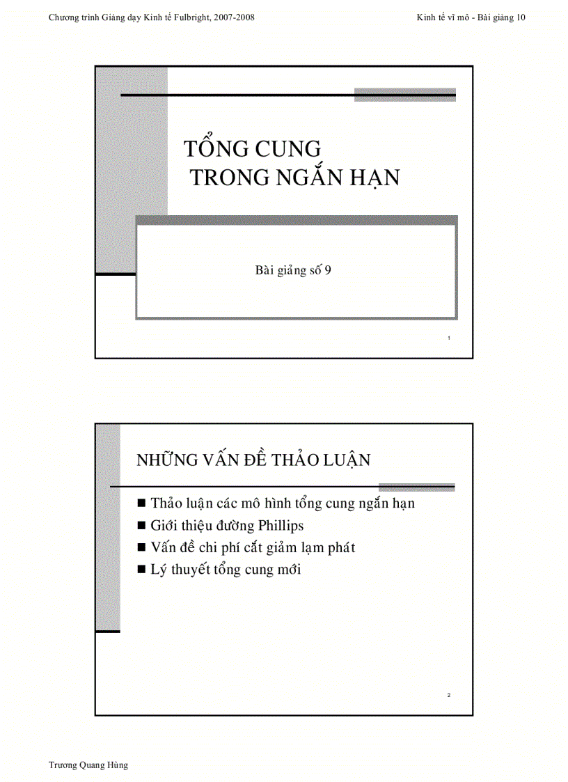 image for page Bài giảng tổng cung trong ngắn hạn