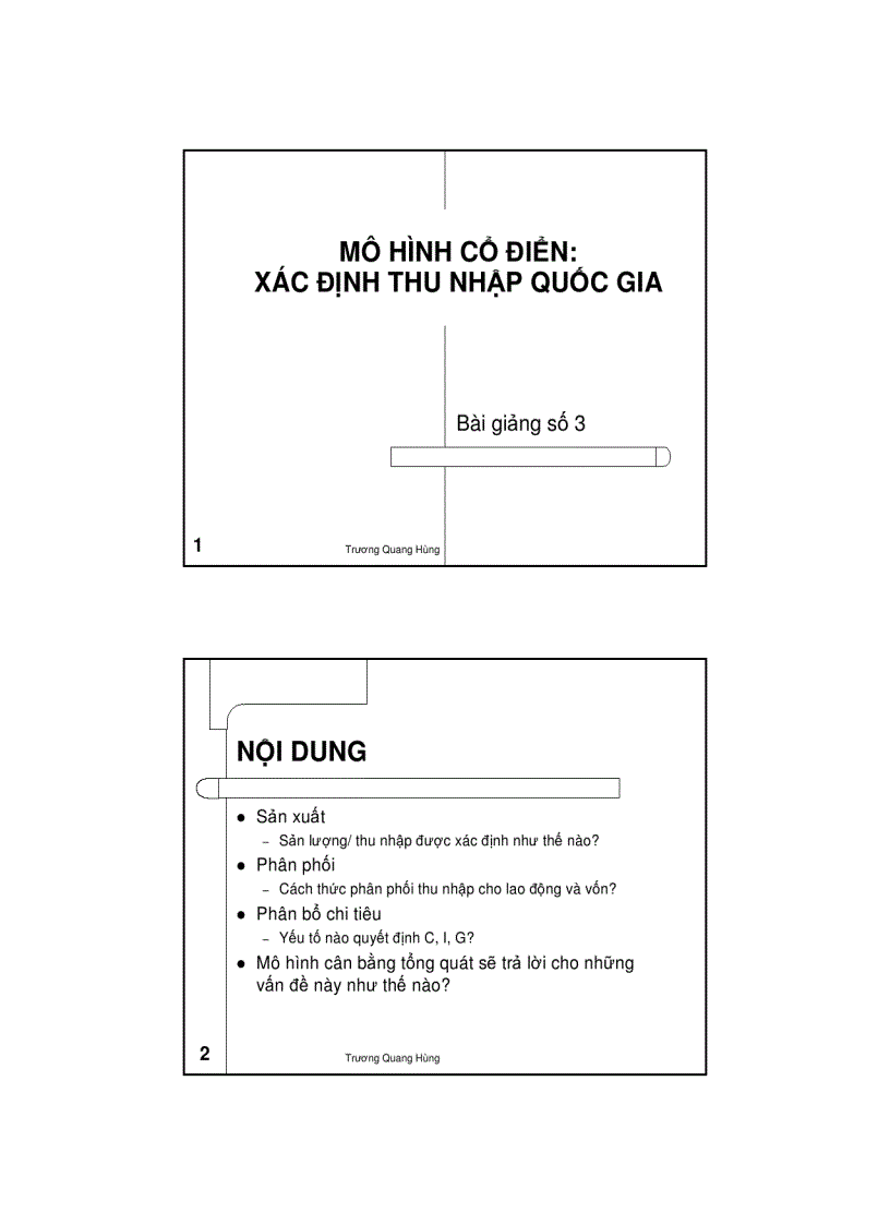 image for page Bài giảng về mô hình cổ điển xác định thu nhập quốc gia