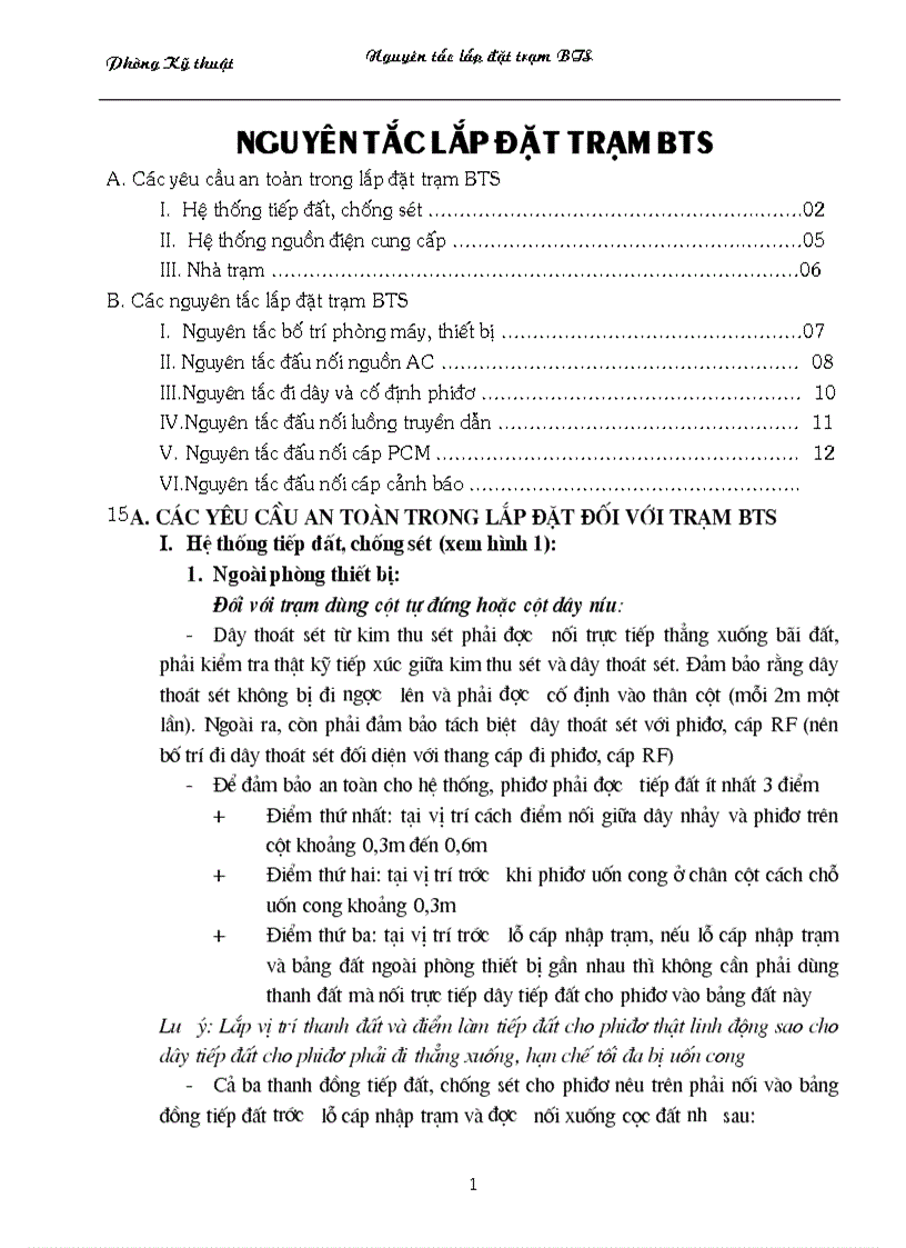 image for page Nguyên tắc lắp đặt trạm BTS