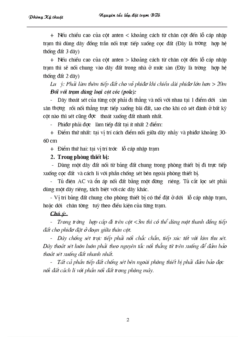 image for page Nguyên tắc lắp đặt trạm BTS