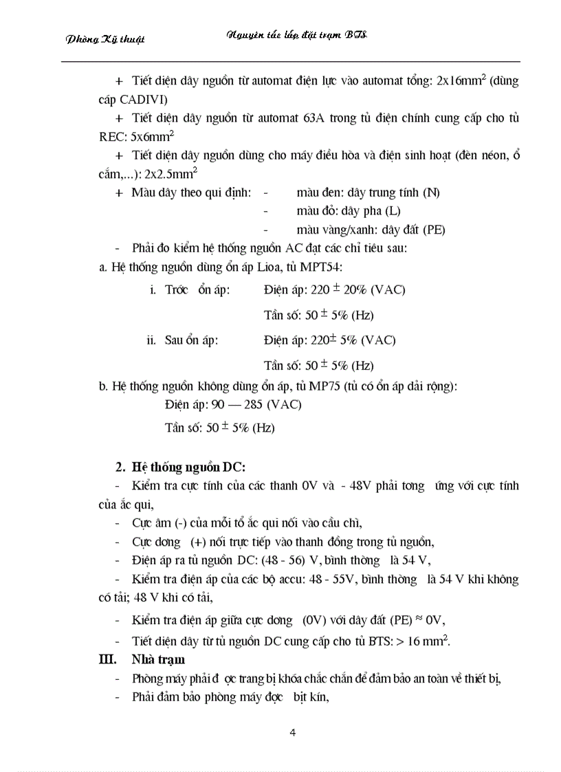 image for page Nguyên tắc lắp đặt trạm BTS