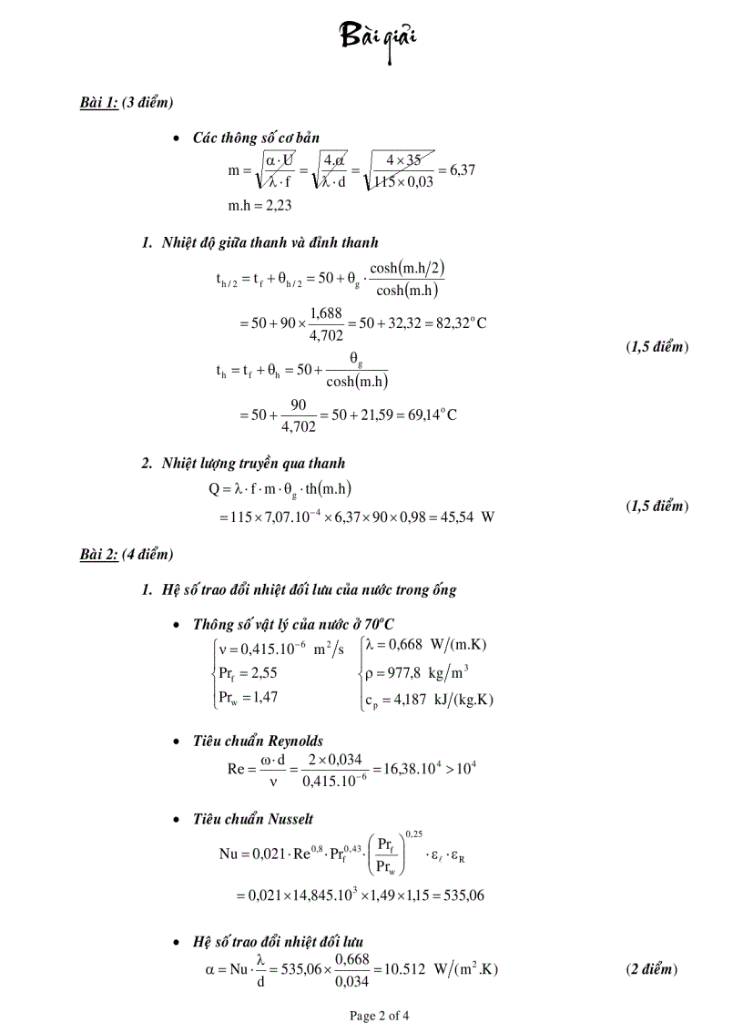 image for page Đề thi lời giải truyền nhiệt BKHCM