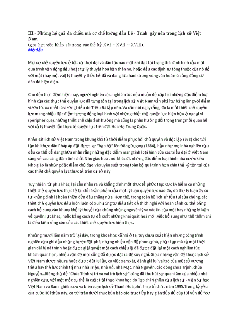 image for page Lưỡng đầu chế thời lê trịnh và những hệ quả lịch sử của nó