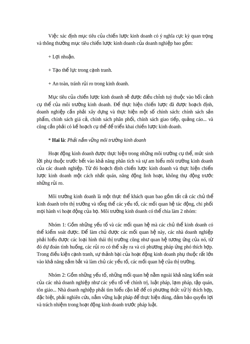 image for page Chiến lược kinh doanh của các doanh nghiệp