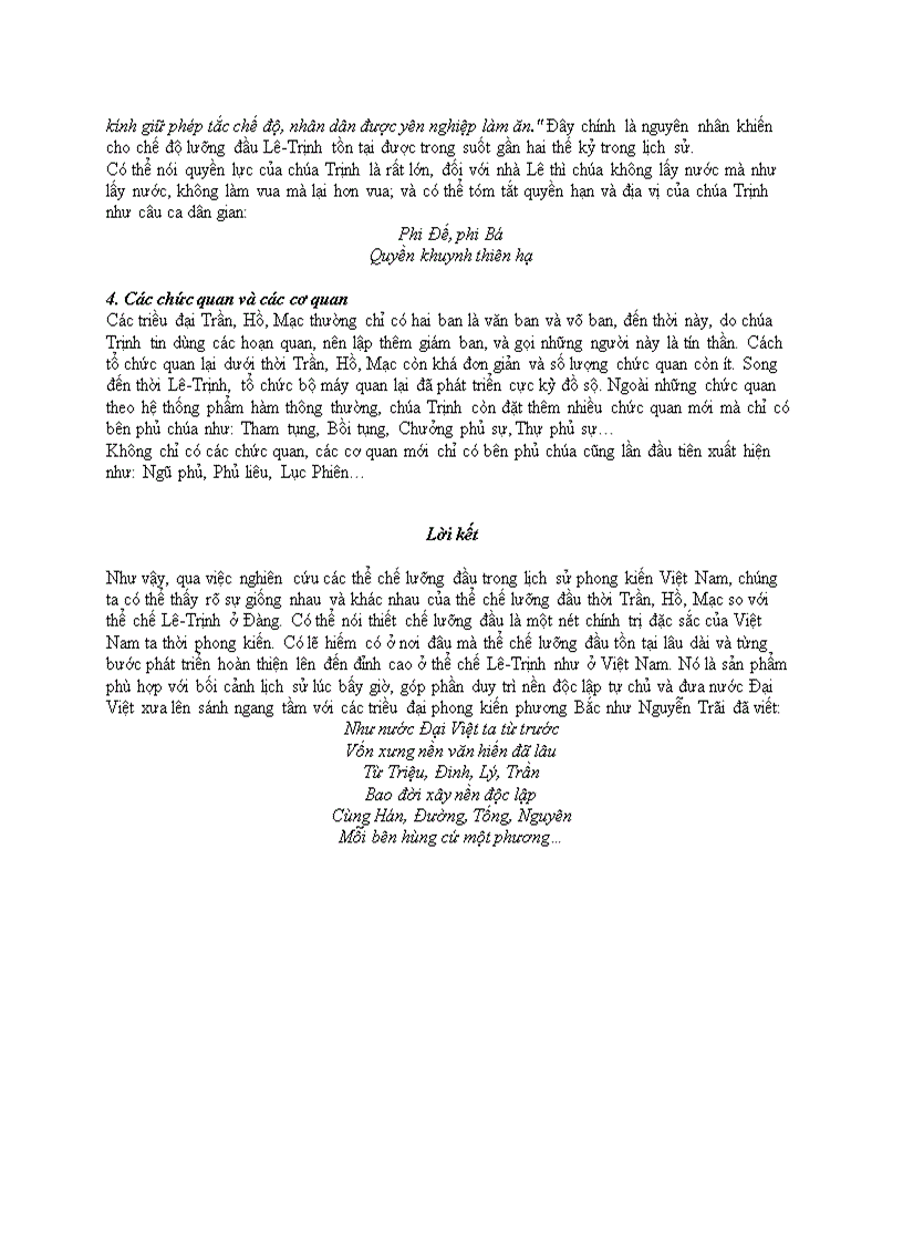 image for page So sánh thể chế nhà nước lưỡng đầu thời trần hồ mạc với thể chế nhà nước lưỡng đầu lê trịnh ở đàng ngoài