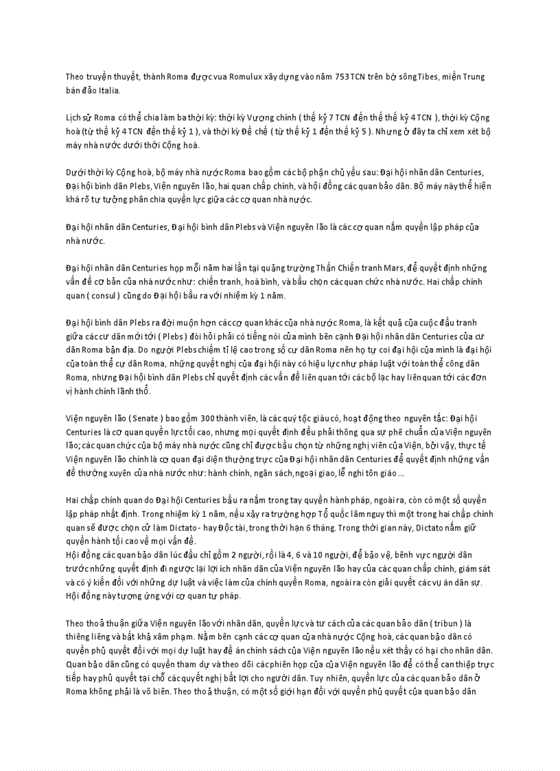 image for page Phân chia quyền lực ở đế chế Roma