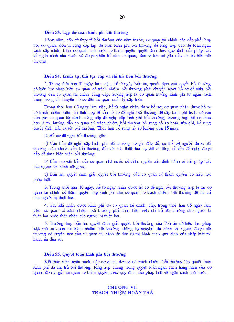 image for page Luật trách nhiệm bồi thường của nhà nước