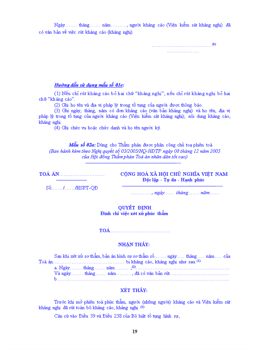 image for page Nghị quyết hướng dẫn một số quy định trong Phần thứ tư Xét xử phúc thẩm của Bộ luật Tố tụng hình sự