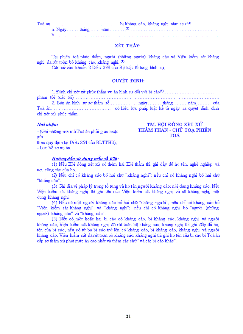 image for page Nghị quyết hướng dẫn một số quy định trong Phần thứ tư Xét xử phúc thẩm của Bộ luật Tố tụng hình sự