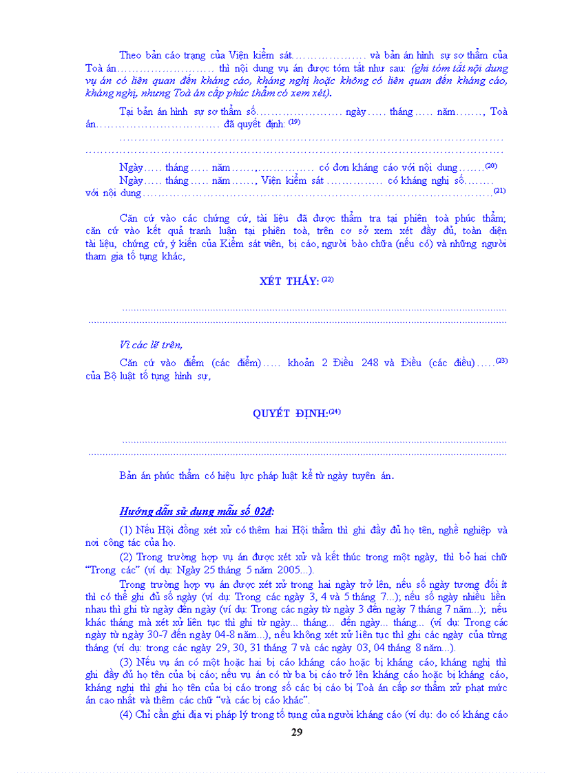 image for page Nghị quyết hướng dẫn một số quy định trong Phần thứ tư Xét xử phúc thẩm của Bộ luật Tố tụng hình sự