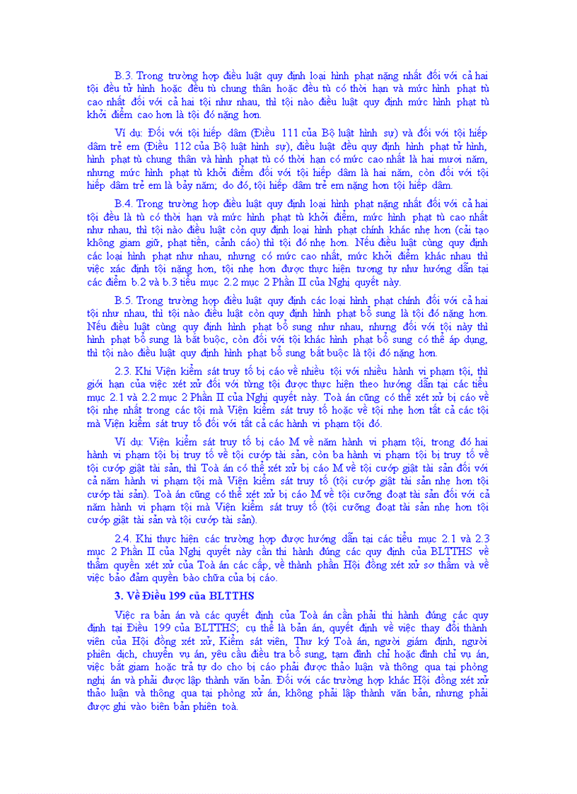 image for page Nghị quyết hướng dẫn thi hành một số quy định trong Phần thứ ba Xét xử sơ thẩm của Bộ luật Tố tụng hình sự năm 2003