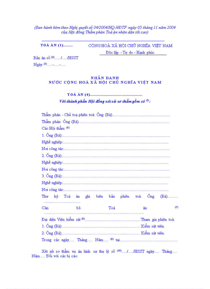 image for page Nghị quyết hướng dẫn thi hành một số quy định trong Phần thứ ba Xét xử sơ thẩm của Bộ luật Tố tụng hình sự năm 2003