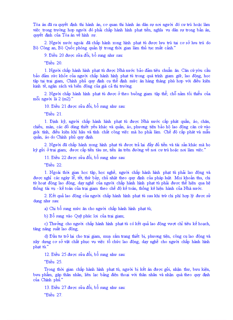 image for page Pháp lệnh sửa đổi bổ sung một số điều của Pháp lệnh Thi hành án phạt tù