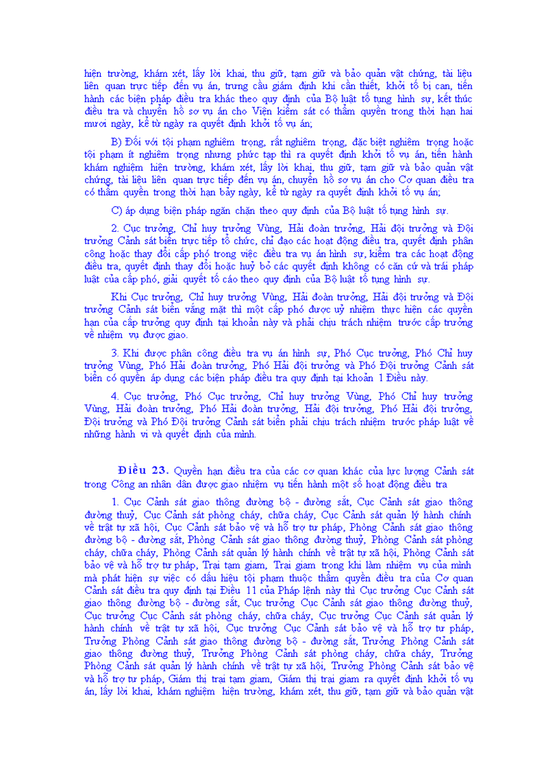 image for page Pháp lệnh về tổ chức điều tra hình sự