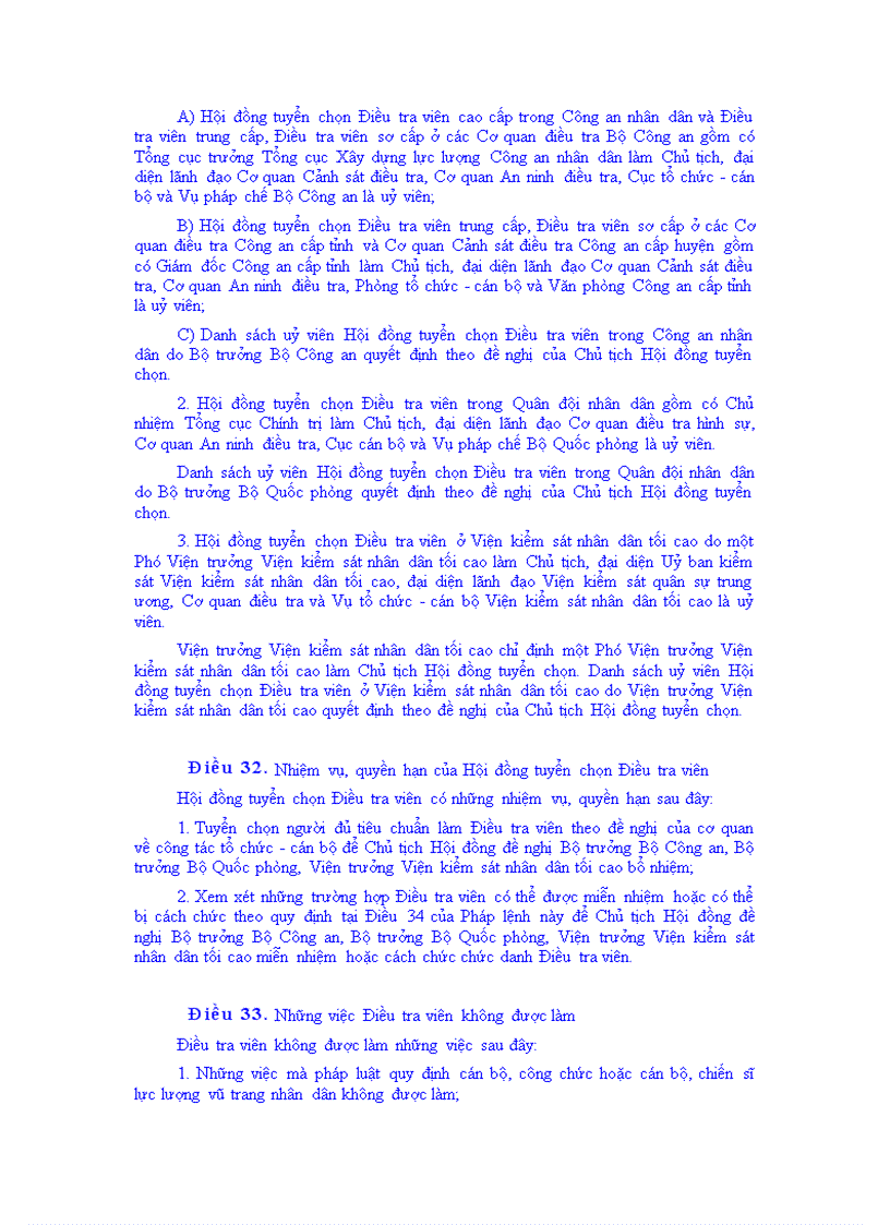 image for page Pháp lệnh về tổ chức điều tra hình sự