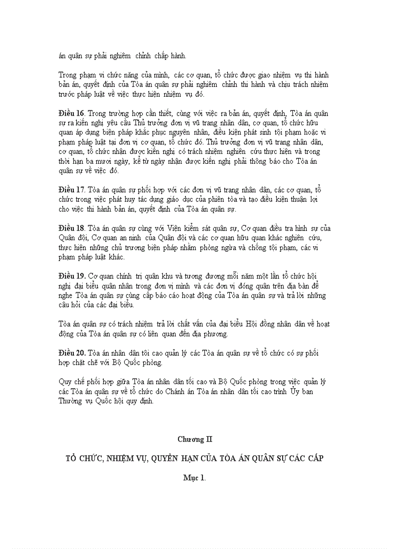 image for page PHÁP LỆNH Tổ chức Tòa án quân sự
