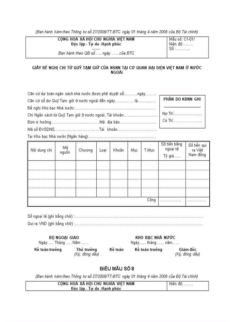 image for page Thông tư hướng dẫn chế độ quản lý tài chính đối với các cơ quan việt nam ở nước ngoài